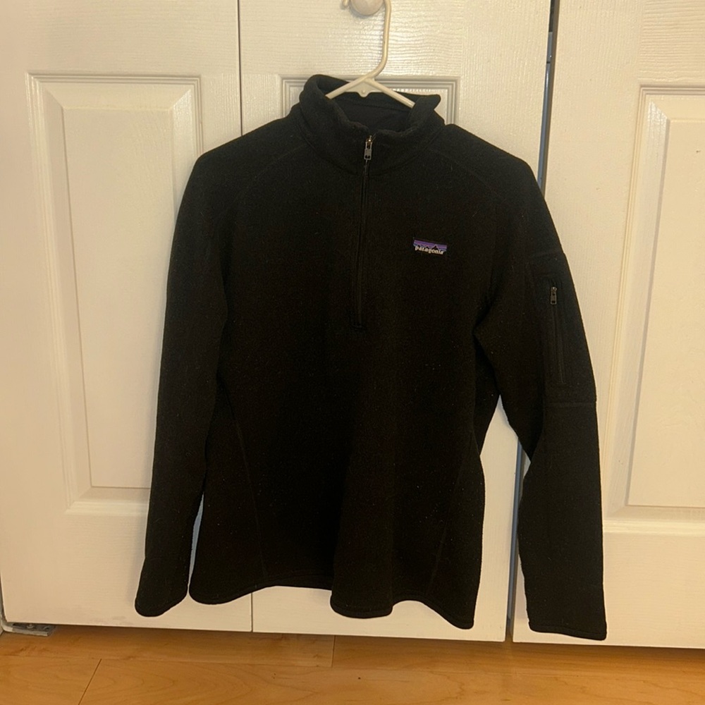 Patagonia | Quarter-Zip Black Pullover | Sz L